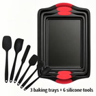 9 3 1pc Kitchen Nonstick Baking Pan Set