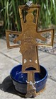  Vintage Jesus  Holy Water Font With Bowl Terra Sancta Guild Made In Israel