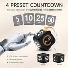 Rotating Productivity Timer 5  25  10  50 Minutes Preset  Desk Cube W gravity Se