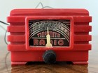 Tiny-mite Tinymite Small Red Plastic Crystal Radio