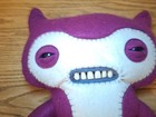Rare 12  Purple Lil Demon Fuggler Funny Ugly Monster Plush Doll Htf