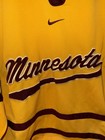 Minnesota Golden Gophers Nike Hockey Jersey Large Gold Sewn