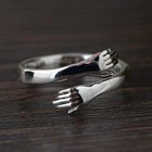 To My Daughter Hug Hope Rings  I Love You Foreve Motivational Stainless Steel Sp