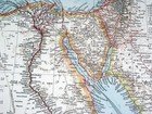 1928 Vintage Map Of Egypt Sudan Nile River Saudi Arabia Ethiopia Eritrea  Africa
