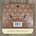 Lindsay Phillips Hallie Nautical Anchor Shoe Snaps White Gold Tone Rope Trim