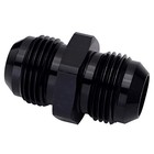 Union Fuel Hose Adapter Male Flare Coupler - Black 6an To 6an Straight