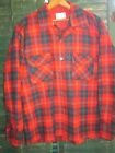 Kings Road Vtg 60s 1970s Loop Collar Flap Pocket Tartan Plaid Shirt 100  Wool L
