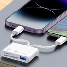 3 In 1 Ios Micro Usb Type-c Micro Sd Tf Card Reader Otg For Android Iphone Pc
