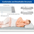 Outdoor Camping 75in Memory Foam Pad Portable Roll Up Sleeping Camping Mattress