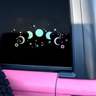 Moon Phases Car Decal Funny Star  Celestial Inspiration Positive  Bookish 