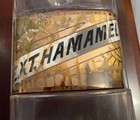 Exthamamel Antique Reverse Glass Label Apothecary Drug Store Medicine Jar Bottle