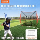 Vevor 7x7 Ft Baseball Softball Practice Net Hitting Batting Training Strike Zone