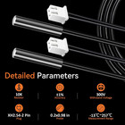 5pcs High Accuracy Temperature Sensor Probe  Premium B3950 Ntc 10k Thermistor Se