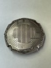 Vintage Art Deco Silvertone Powder Compact
