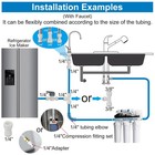 Refrigerator Water Line Kit - 1 4 Line 25ft 1 4  Kit  White