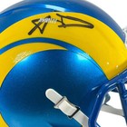 Aaron Donald Signed Los Angeles Rams Speed Mini Football Helmet  beckett 