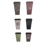 Halloween Starbucks 2019 6 Pack Reusable Cups Hot Coffee Lids Skull Pumpkin 
