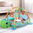 Baby Play Mat  Caveen 3 In 1 Baby Play Gym Activity Mat  With Hanging Toys And O