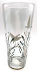Art Deco Art Nouveau Glass Vase Sterling Silver Overlay Ducks Mallards