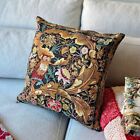 William Morris Owl Tapestry Throw Pillow Sofa Couch Gobelin Cushion 18 x18 