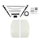 Tuff Top Tractor   Mower Canopy 52  X 52  For 2  X 2  Or 2  X 3  Rops -white