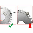 4x Sheet Metal Gauge Thickness Gage Wire Gauge Round Measuring Tool Stainless Us