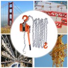 3300lb Manual Lever Block Chain Hoist Ratchet Type Come Along Puller 20ft Chain