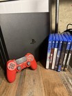 Sony Playstation 4 Pro Ps4 Black Console W  Red Dualshock 4 Hdmi Blu-ray