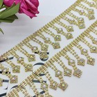 20cm Rhinestone Trimming Tassel Fringe Chain Crystal Glitter Diy Wedding Bridal