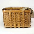Japanese Antique Vintage Vegetable Basket Bamboo Basket With Shoulder