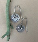 Handcrafted Sundance Charm Artisan Jewelry Handmade Earrings Hammered Heart