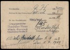 Germany 1943-1945 Reichsverband Fuer Hundewesen Dog Fancier Member Id Caer 78724