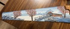 Vintage Disston Hand Saw Painted Covered Bridge Winter Snow Folk Art 31 In