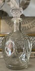 Vintage Mcm Clear Decanter   Bar Bottle W  Stopper