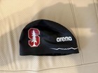 Stanford Swim Cap Black red