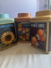 Oneida Vintage Label Stoneware Canister Collection Mariposa  Orangedale  Venice