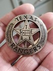Pre 1900 Texas Rangers  925 Sterling Badge 1 75 