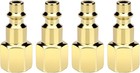 4pc Air Hose Fittings 1 4 Npt Female Quick Connect Plugs Industrial Air Coupler