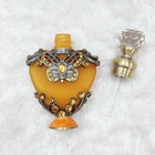 Usa Retro Perfume Glass Bottle Antique Crystal Metal Empty Gift Bottles 10ml