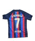 2022-23 Barcelona Home Shirt  Jersey O Dembele Number 7 Size Medium Brand New