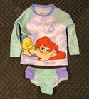Lot Of Toddler Girls Swimsuit Bathing Suit Cat   Jack Little Mermaid 18m Nautica