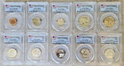 2018 S Reverse Proof Silver 10 Coin Set Pcgs Pr69 50th Anniversary