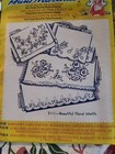 Aunt Martha s 3111 Hot Iron Transfers Floral bird Motifs New Embroidery Pattern