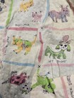 Vintage 1950s Mid-century Large Doll Or Child Apron Funny Dogs Whimsical Print