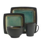 Ocean Oasis 16-piece Dinnerware Set Dishware Set Service For 4  Turquoise