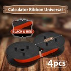 4pack Sharp El-1197piii Calculator Ribbon Universal   compatible Red And Black