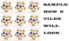90 Mexican Tiles Talavera Ceramic Handmade Mexico  c005