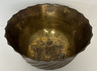 Vintage Solid Brass Swirl Bowl Made In India 6x2 5 