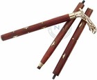 Designer Brass Jaguar Head Handle Walking Stick Antique Style Wooden Cane Des   