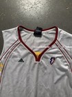 Vintage Adidas Wnba White Blank Mesh Basketball Jersey-size Xl